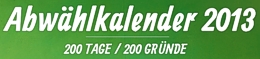 Abwahlkalender 2013