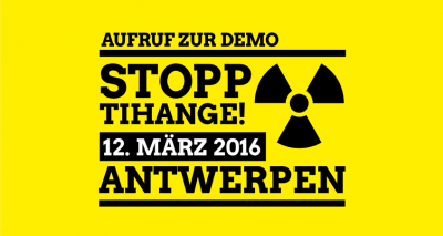 Anti-Atom-Demo am 12. März 2016 in Antwerpen