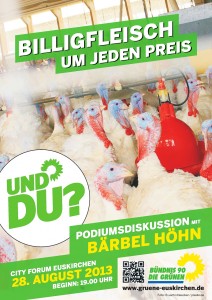 Billigfleisch um jeden Preis - Podiumsdiskussion mit Bärbel Höhn