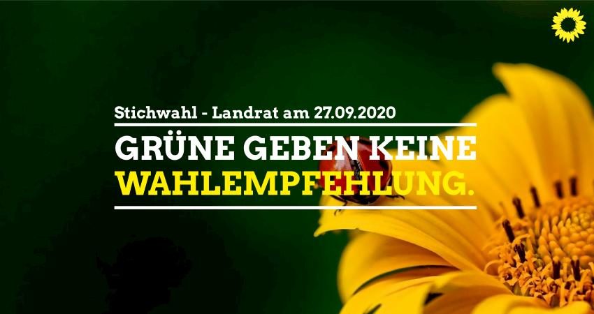 GRÜNE geben keine Wahlempfehlung zur Stichwahl