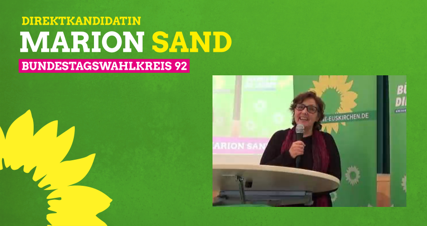 Bundestagskandidatin Marion Sand
