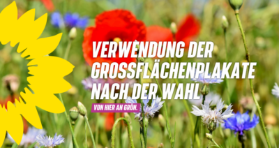 Stellungnahme zur Verwendung der Großflächenplakate nach der Wahl