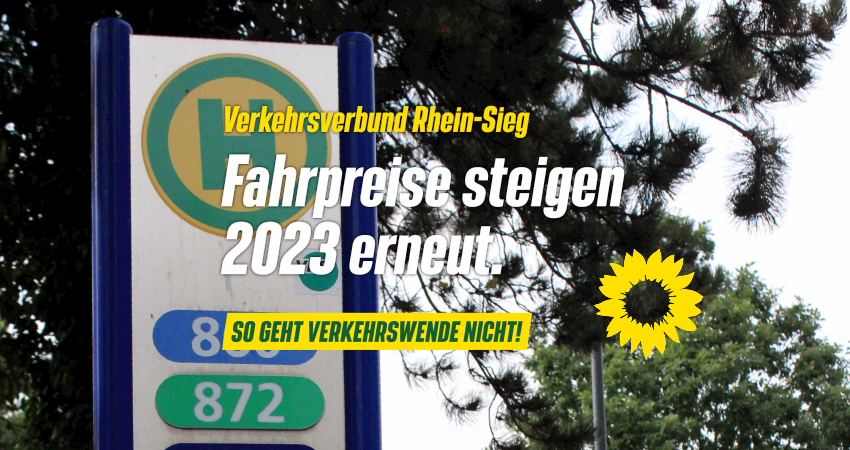 Fahrpreise im VRS steigen 2023 erneut