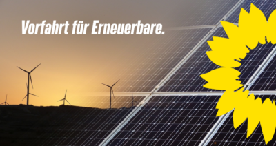 Vorfahrt für Erneuerbare Energien - Sonnen- & Windkraft