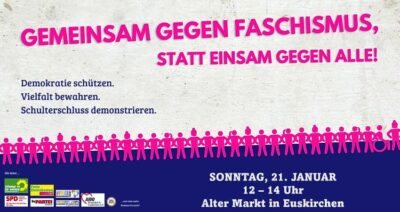 Gemeinsam gegen Faschismus, statt einsam gegen alle!