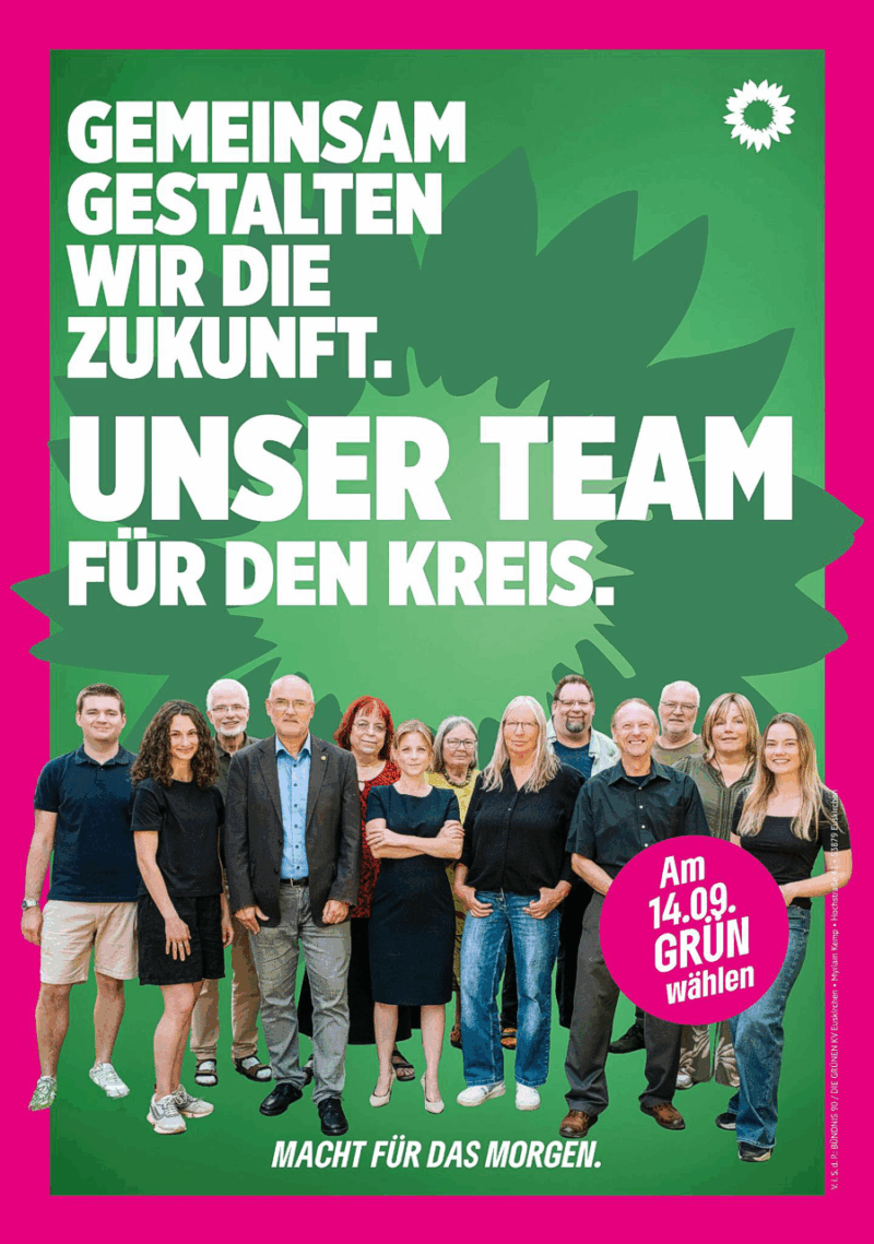 Unser GRÜNES Team zur Kommunalwahl 2025